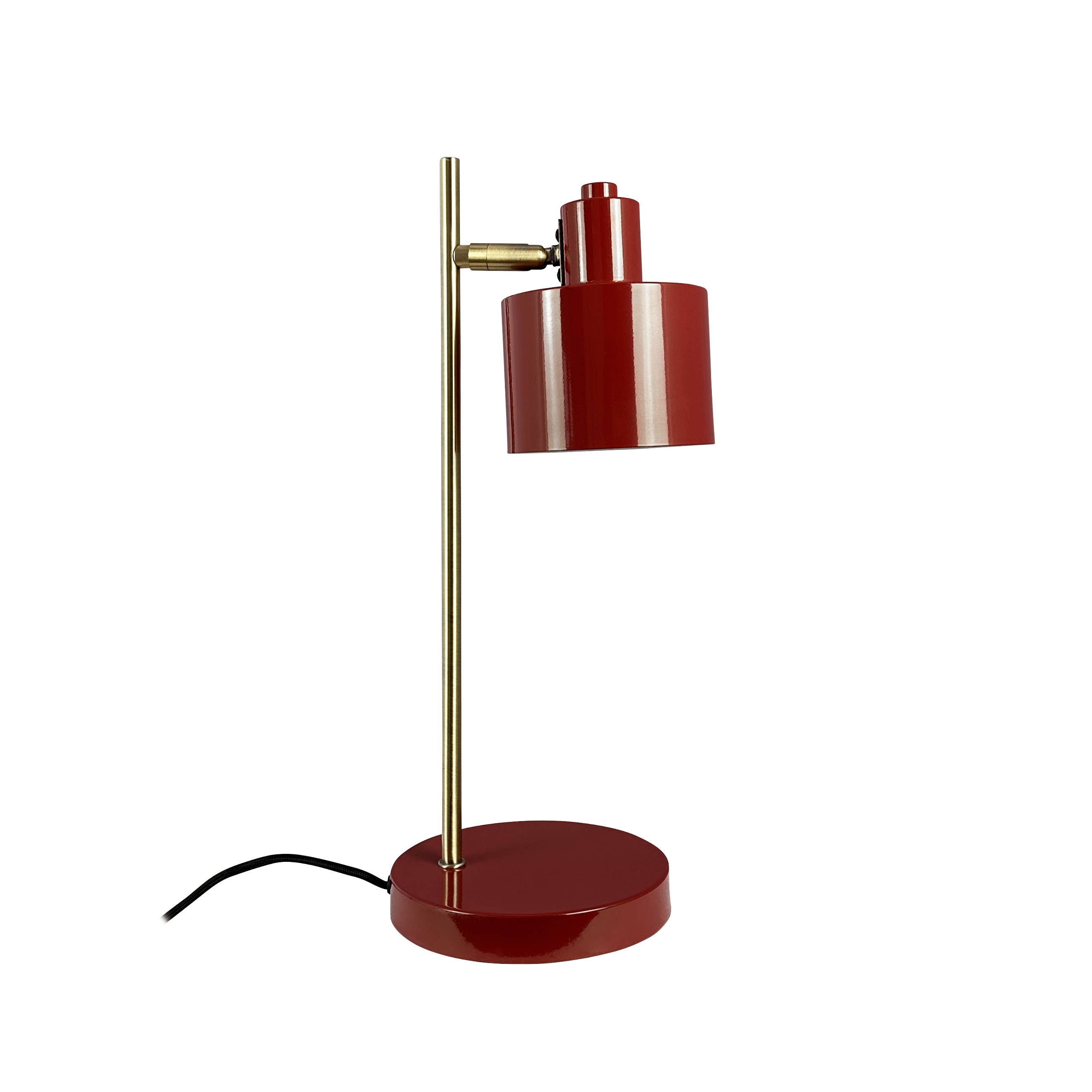 Dyberg Larsen - Wholesale Accent/Desk Lamp - Ocean Dark Red/ Brass Table Lamp1