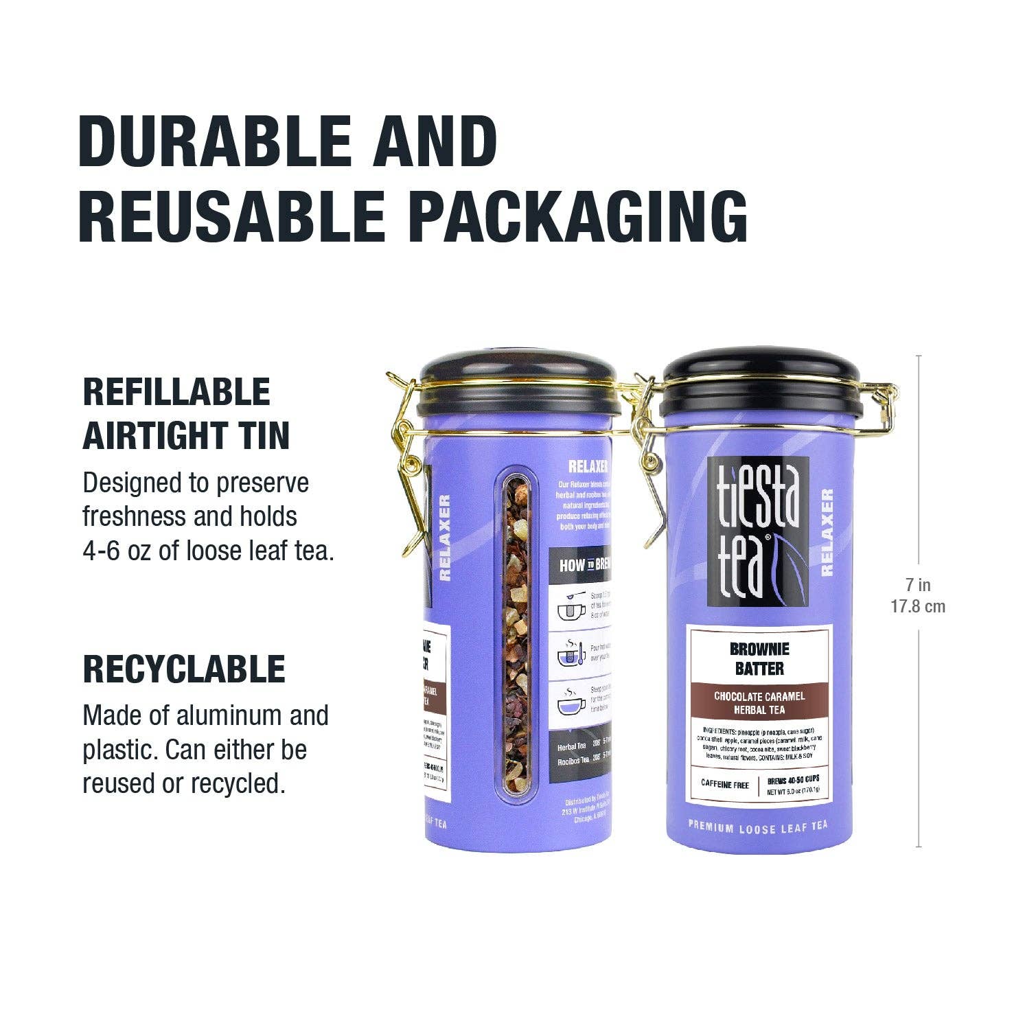 Tiesta Tea Company (loose leaf teas & accessories) - Vente Thé en vrac - Pâte à Brownie - Thé aux Herbes Chocolat Caramel8