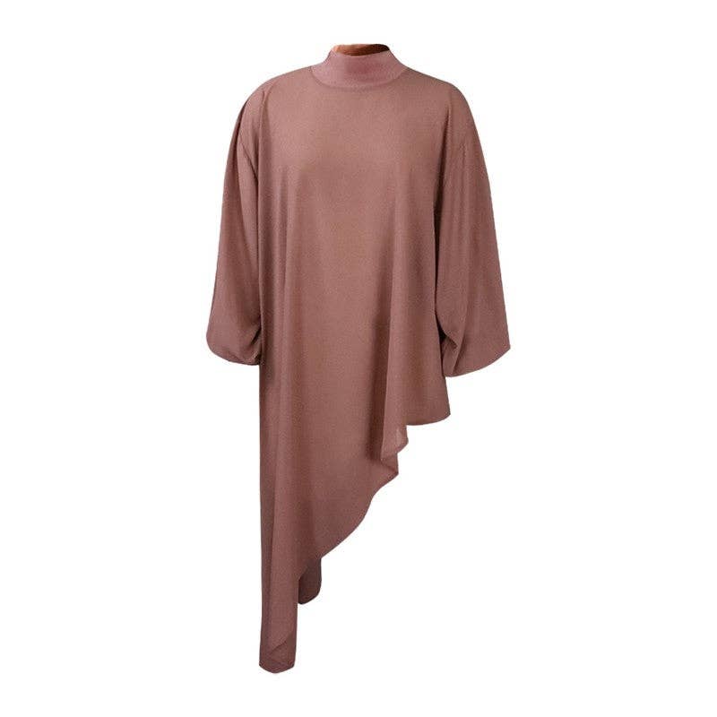 Plush Looks - Wholesale Tunic - Women's - Solid Color Irregular Fashion Plus Size Cowl6