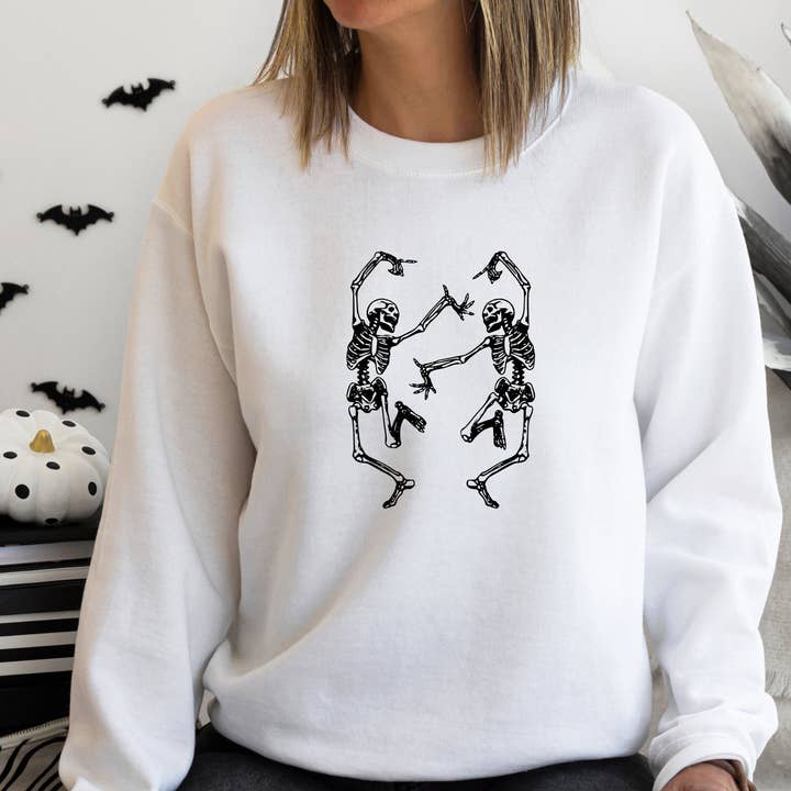 Sudadera unisex con cuello redondo y esqueleto orgánico para venta al por mayor de Talibri