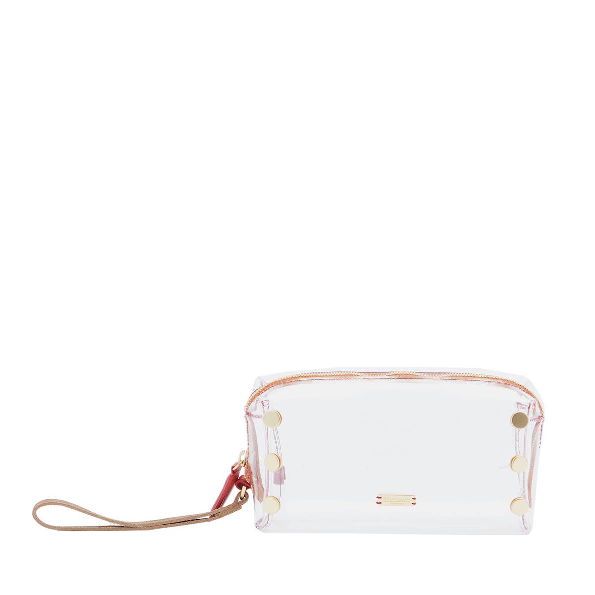 Trasparente/Oro spazzolato Borsa per il make up: trasparente in vendita all'ingrosso su Faire0