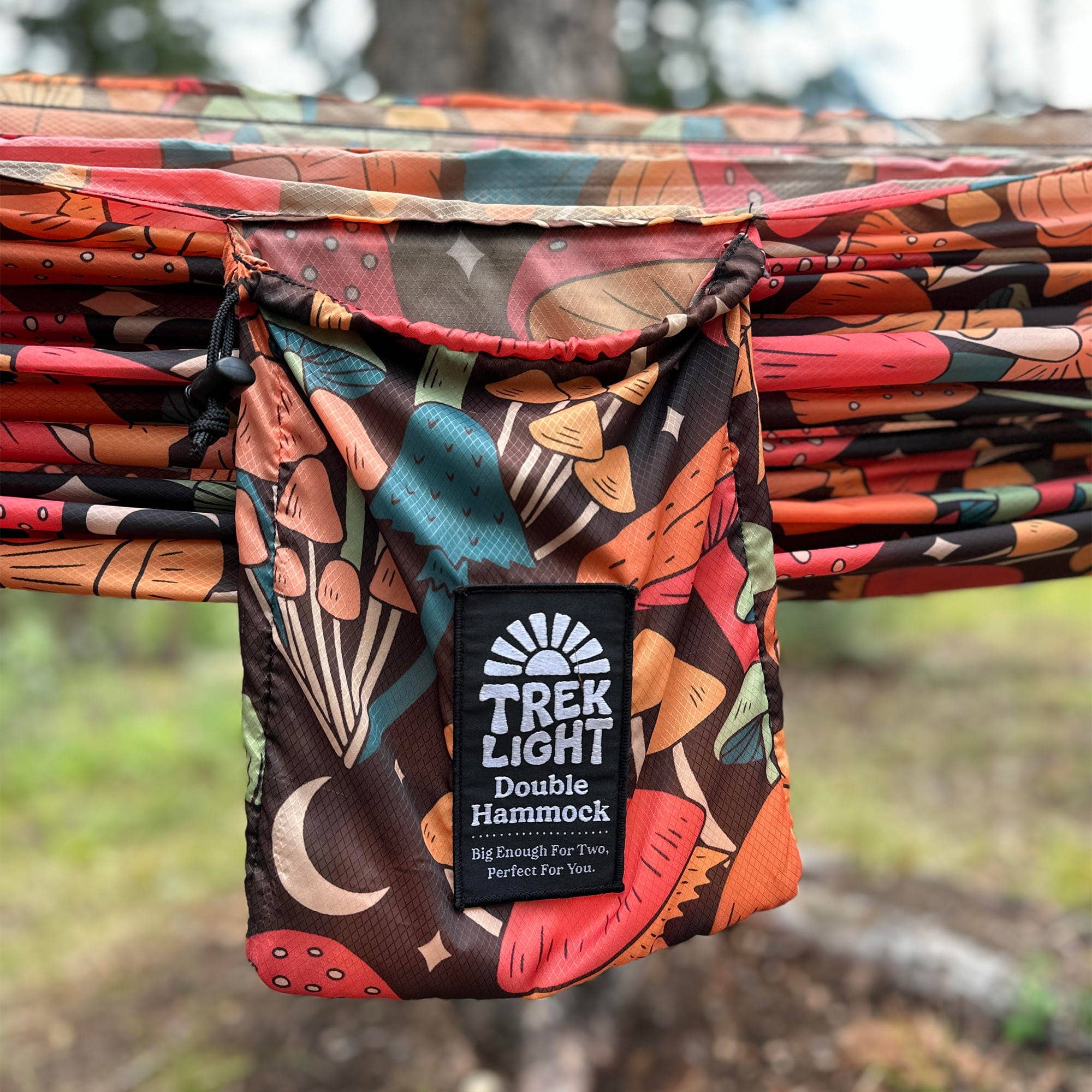 Trek Light - Wholesale Hammock - Double Hammock | Mushroom Print | Hanging Kit Sold Separate3