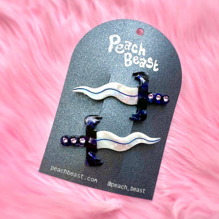 Dagger Hair Clip Set and other Purchase Wholesale dagger. Free Returns & Net 60 Terms on Faire trending on Faire.