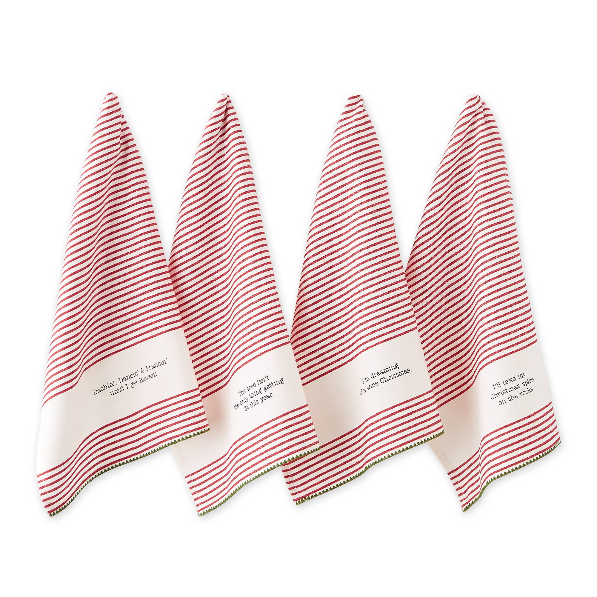 Design Imports - Wholesale Tea Towel - Happy Alcohol-Idays Printed Dishtowels Mixed Dozen1