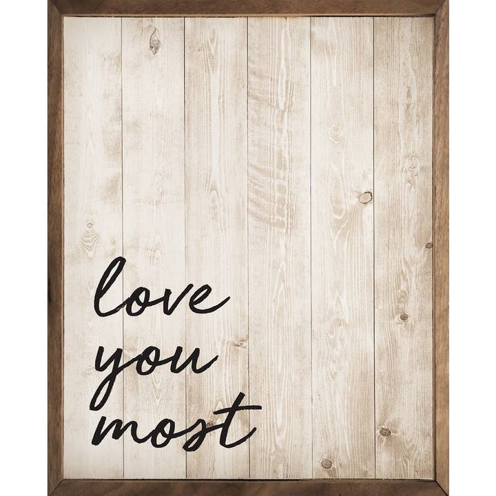 Set Love You Most Whitewash for wholesale by Kendrick Home