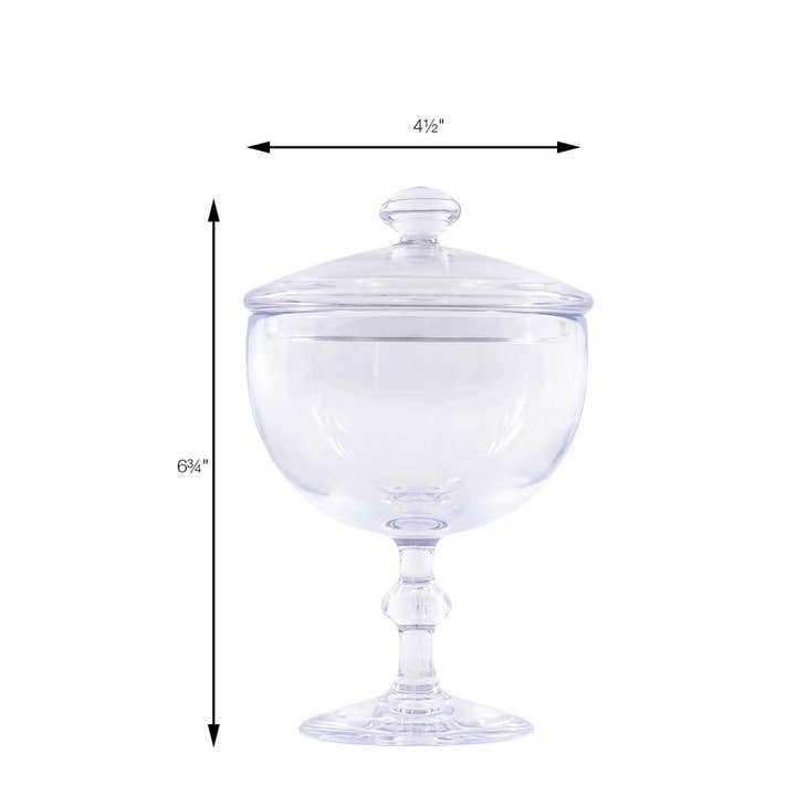 Portofino International Trading, USA - Wholesale Apothecary Jar - Plastic Candy Jar - Apothecary 6.75"2