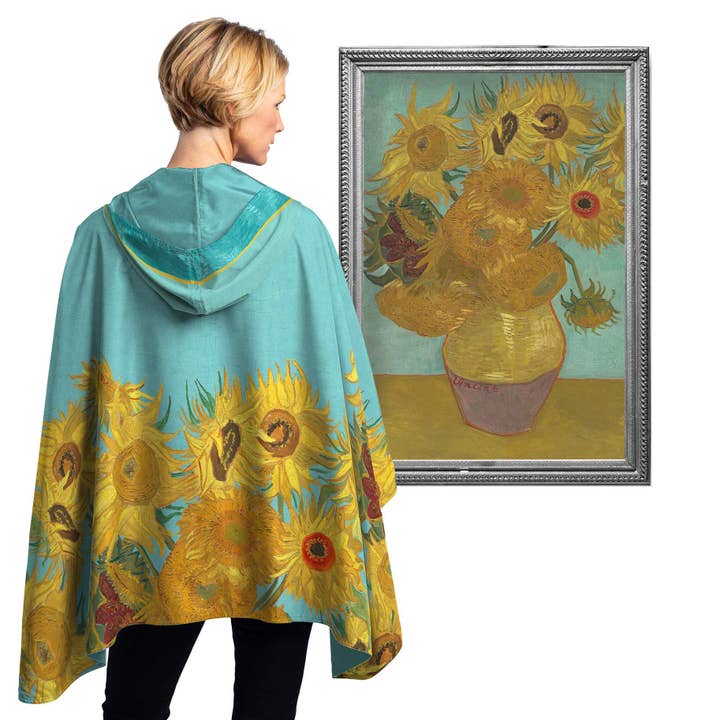 RainCaper - Wholesale Raincoat - Women's - Fine Art RainCaper - van Gogh "Sunflowers"