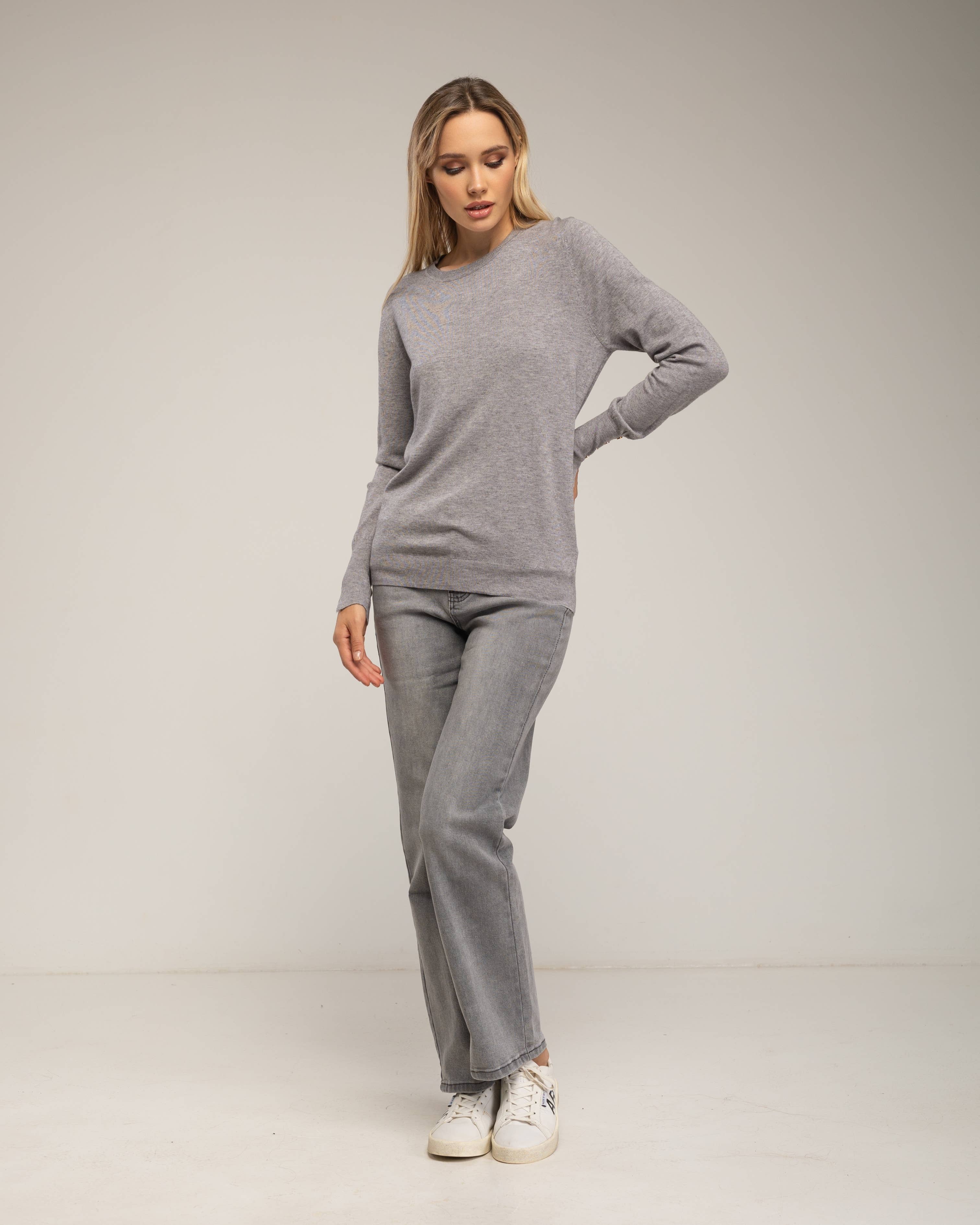 Tantra - Wholesale Knit Sweater - Women's - Fine knit sweater with wool, round neck7