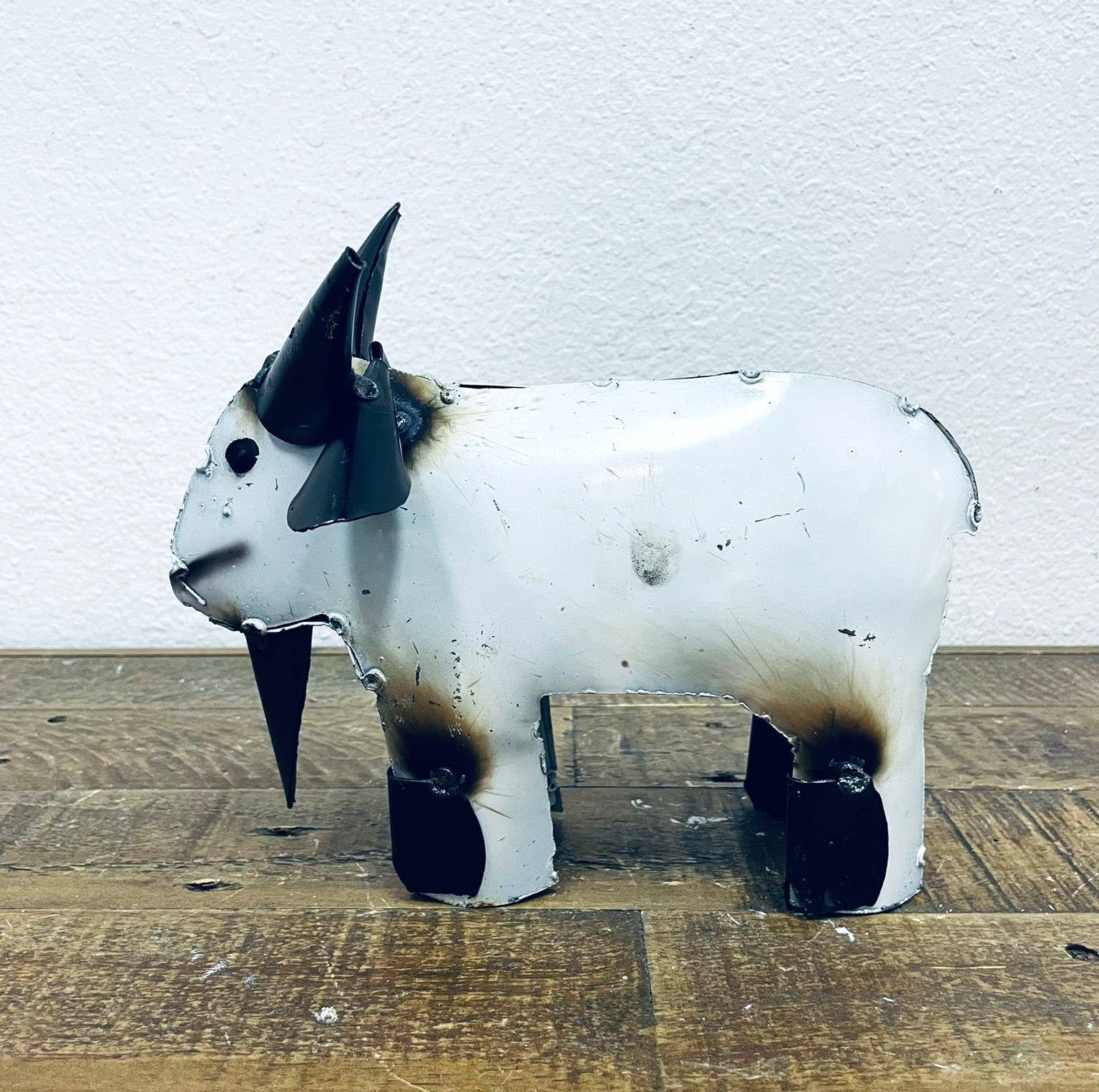 Rustic Farm - Wholesale Outdoor Ornament/Decor - Extra Mini Tin Goat, Metal Yard Art - D-101