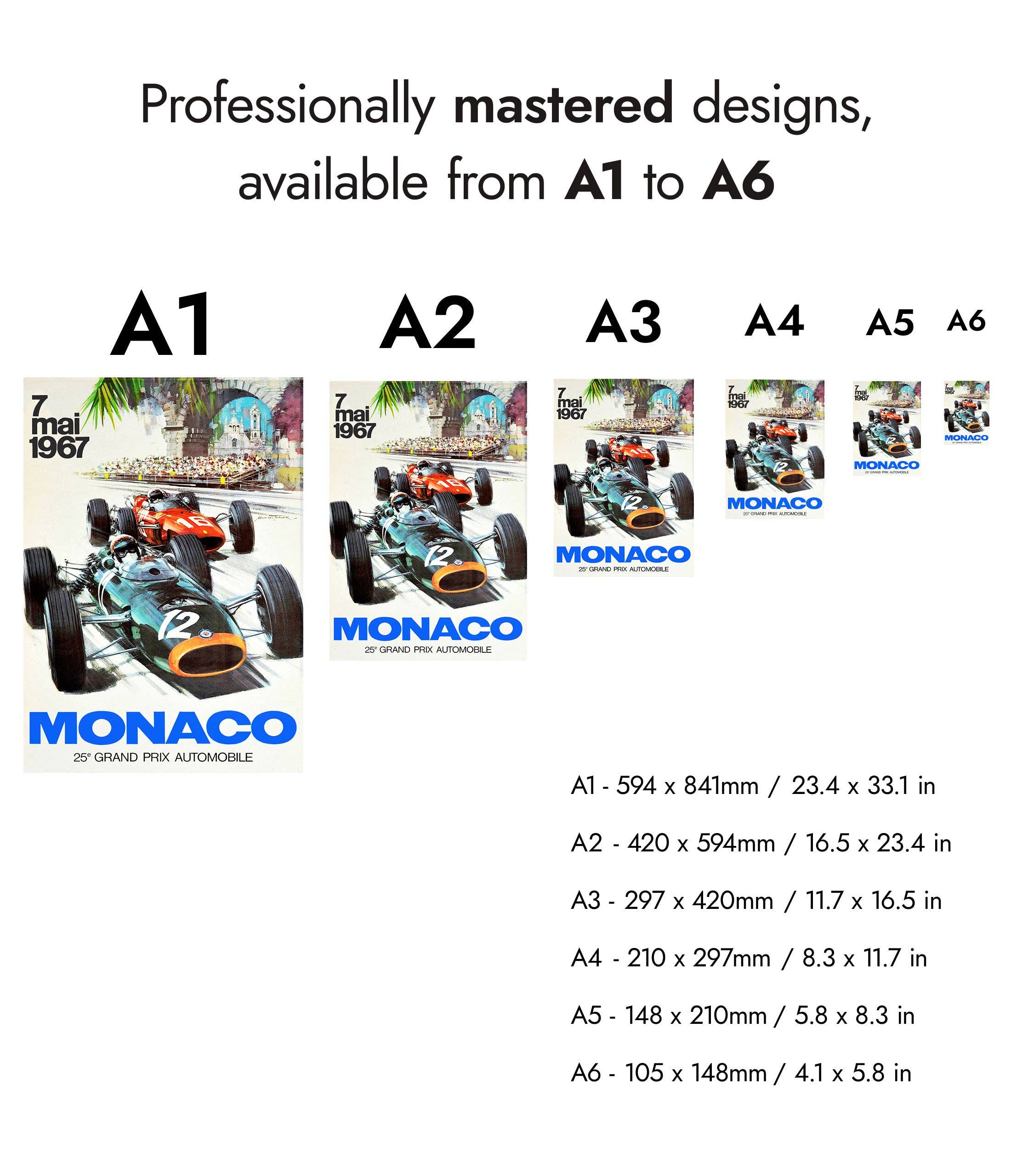Animato – wholesale Poster – Monacos Grand Prix - 19674