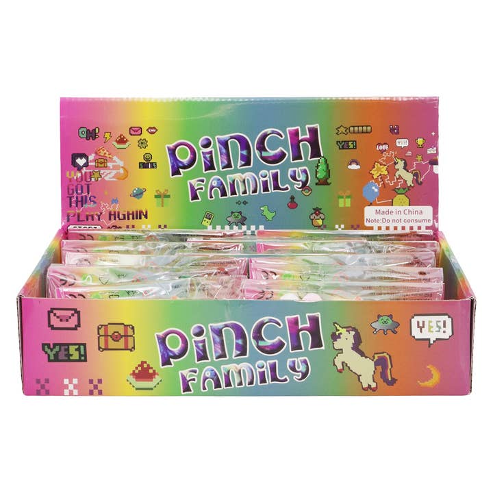 WIE GEZEIGT Küken-Glitzer-Klebrige-Mochi-Quetsch-Tasche für den Großhandel auf Faire2