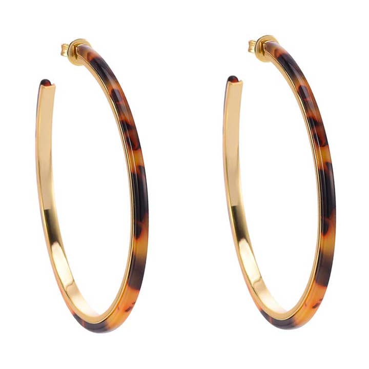 Large Model Gold Silver Hoop Earrings @111 for wholesale by ORUS BIJOUX