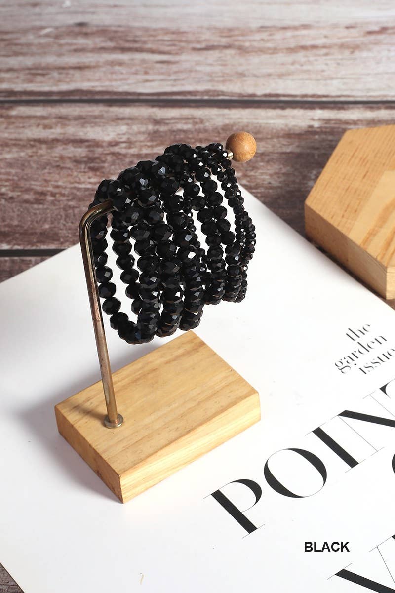 42POPS - Wholesale Beaded Bracelet - ",.._ Multi Layer Stackable Beaded Stretch Bracelet11