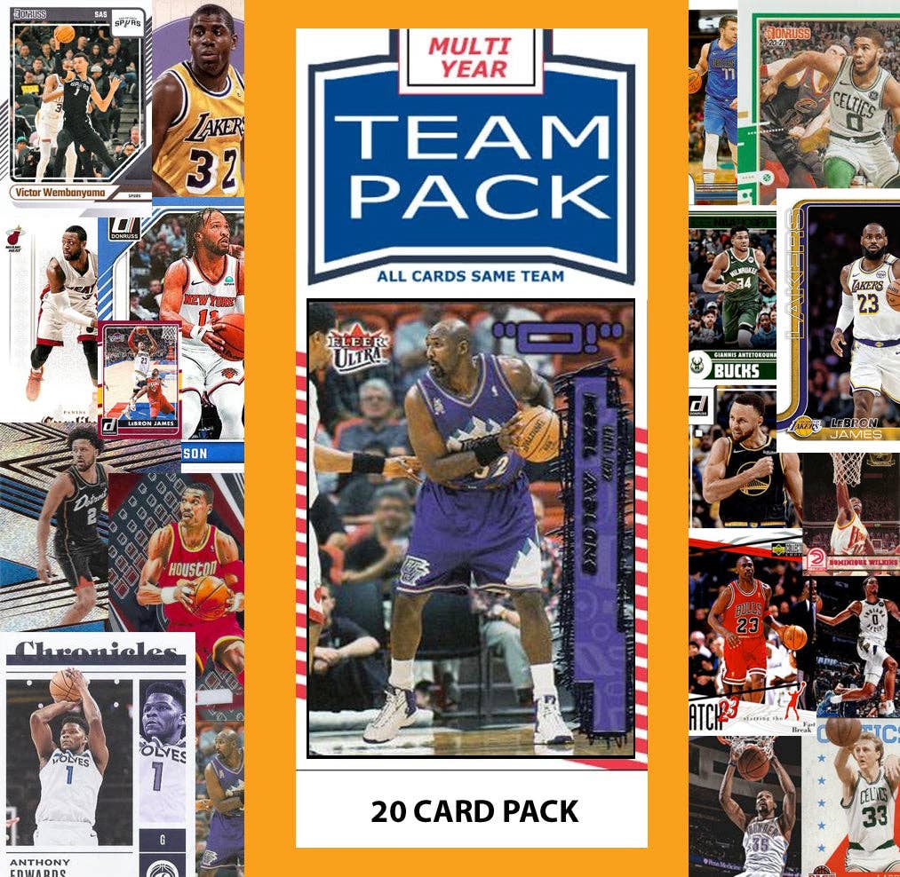 C And I Collectables - Wholesale Playing Cards - Utah Jazz 2024-2026 Topps Panini 20 Card Pack Karl Malone0