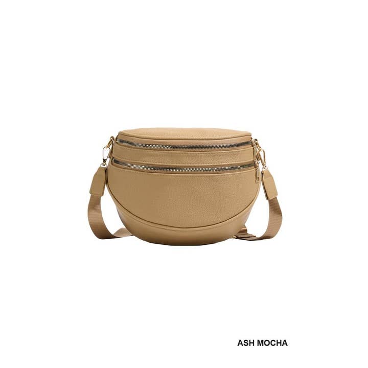 Vanilla Monkey - Wholesale Crossbody Bag - Women's - Vegan Leather Multi Pocket Crossbody Chest Bum Bag