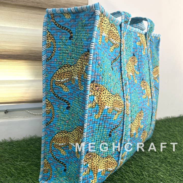 Meghcraft - Wholesale Tote Bag - Women's - Assorted Cotton Quilted Multipurpose Tote Bag | Beach Bag10