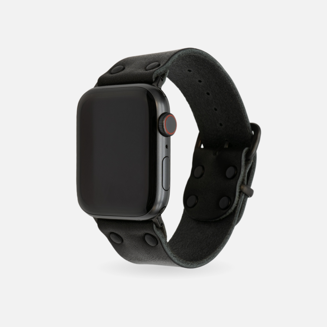 Range Leather Co. - Vente Bracelet de montre – unisexe - Bracelet Apple Watch en cuir - Fabriqué aux États-Unis et cuir pleine fleur2