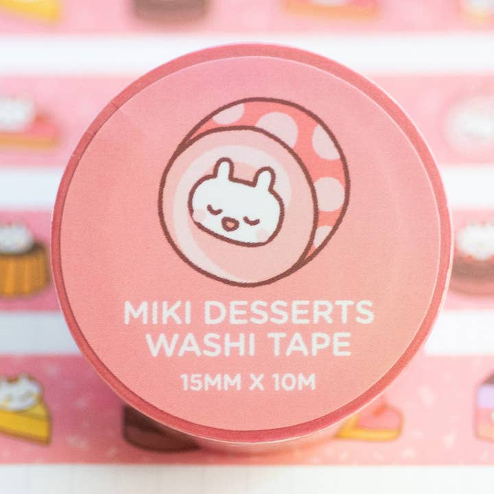 Miki The Bunny Desserts Washi Tape for wholesale by Robot Dance Battle