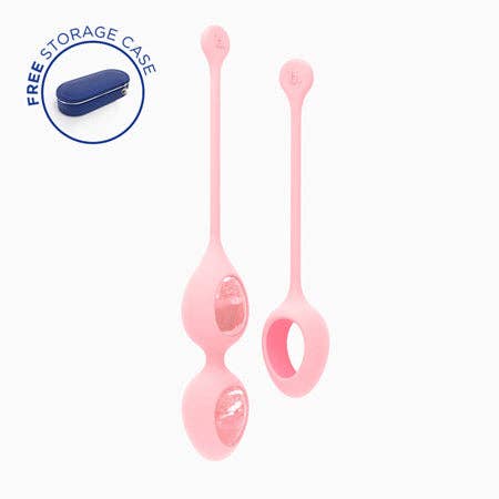 Sexology - Vente Sex toys - Ensemble de 2 œufs en quartz rose Biird Yonii