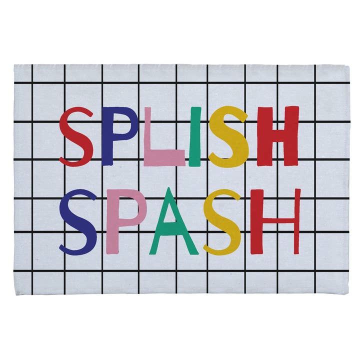 Tapis de bain antidérapant 60x40 Éclabousser pour la vente par Really Nice Things