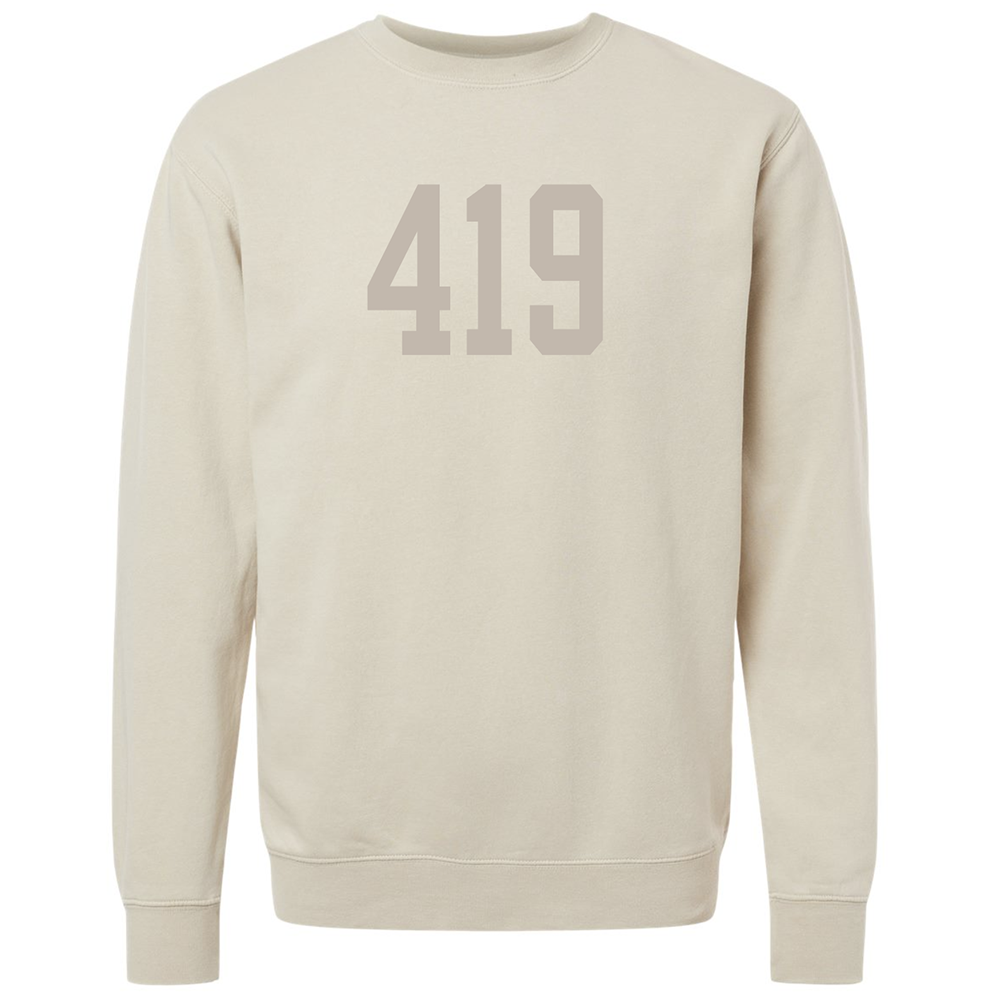 Jupmode - Wholesale Graphic Sweatshirt - Unisex - Custom Area Code Puff Print Tone on Tone Sweatshirt5