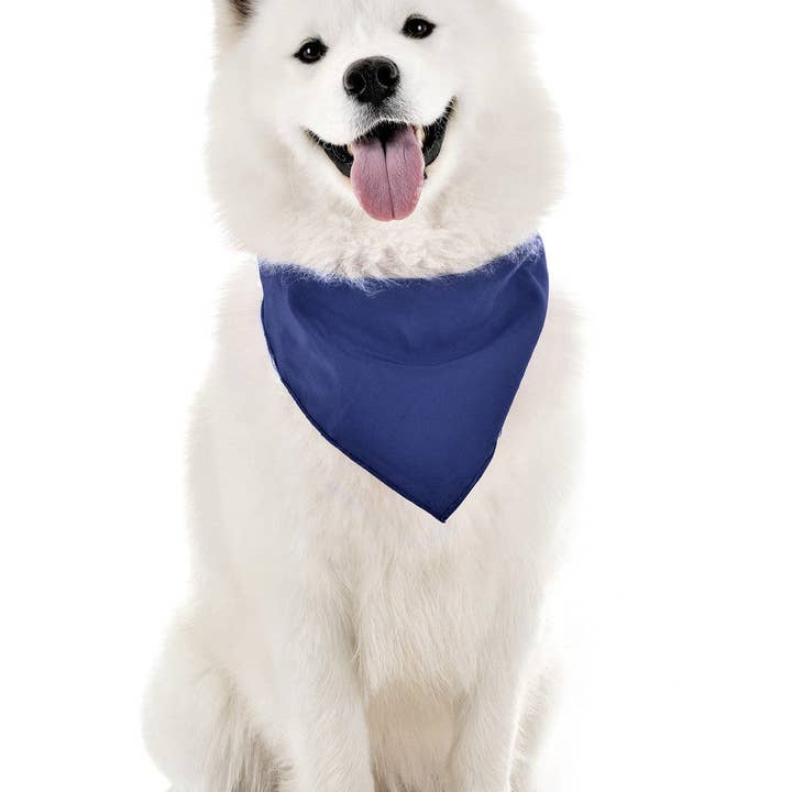 Bandanas Wholesale - Wholesale Pet Bandana - Dog - Pack of 30 XL Oversized Polyester Dog Bandanas Solid Colors