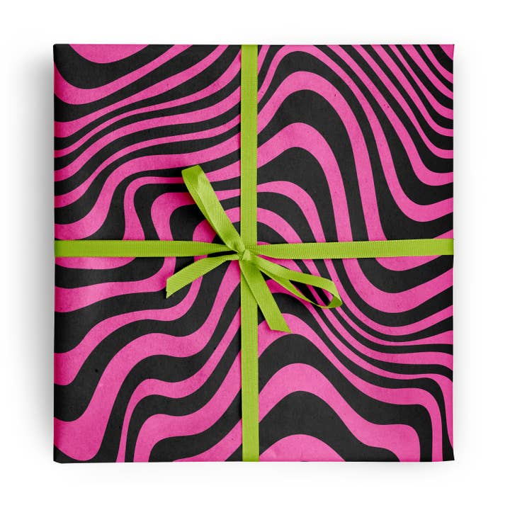 Fuchsia Swirl Wrapping Paper for wholesale by Rock'N Paper