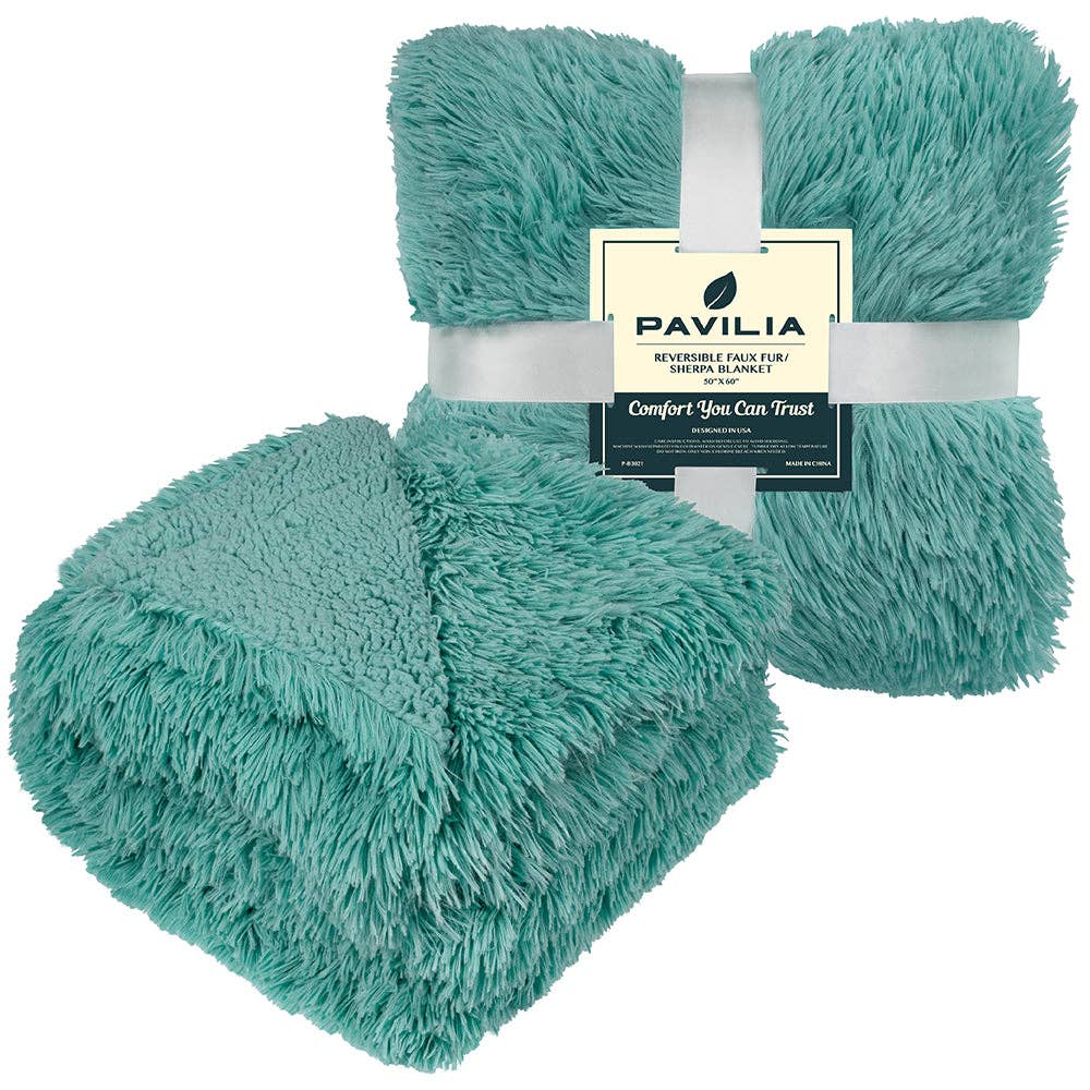 Pavilia - Wholesale Decoratiedeken - Pluche Sherpa Plaid van Imitatiebont38