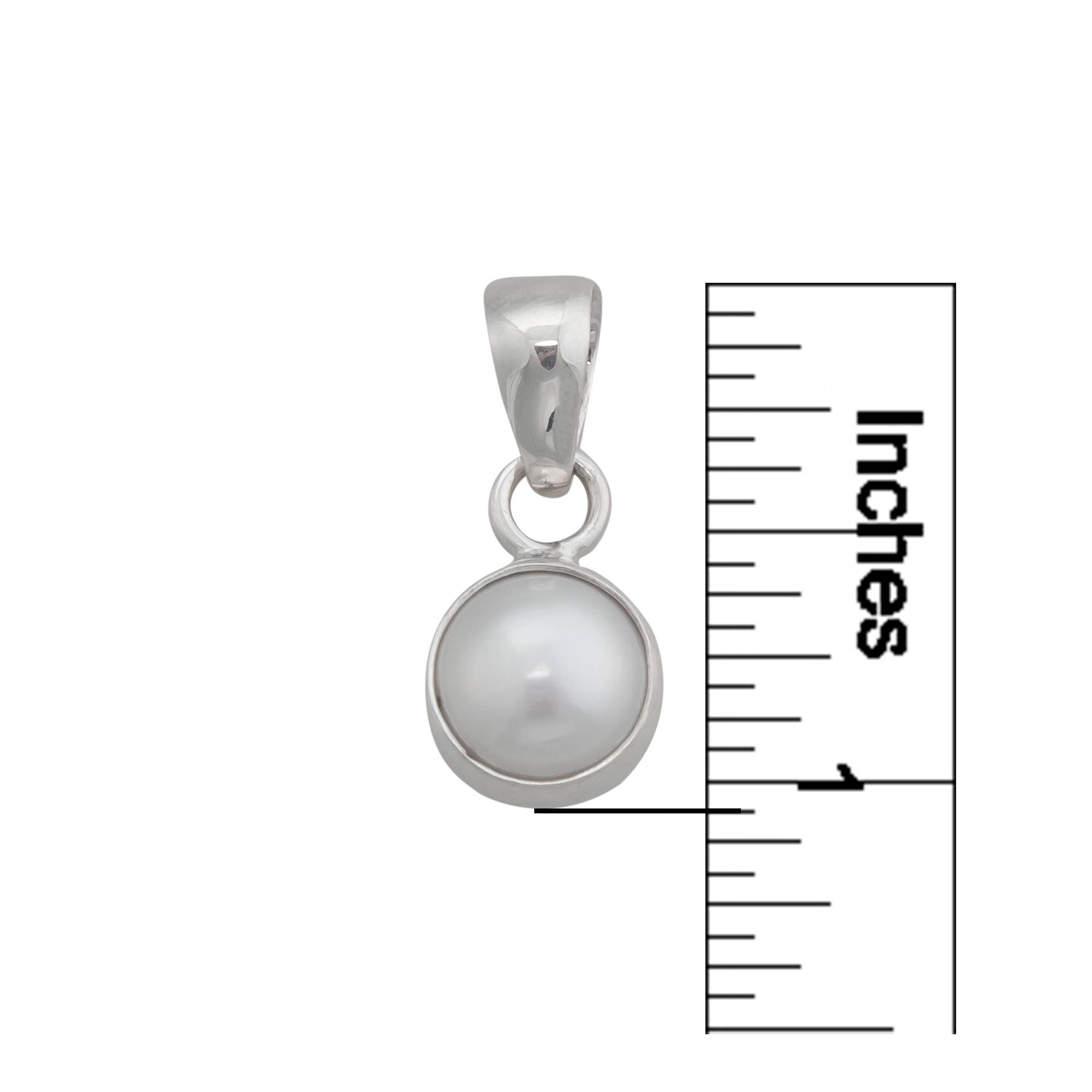 Charles Albert Inc - Wholesale Individual Charm/Pendant - Sterling Silver Pearl Pendant2