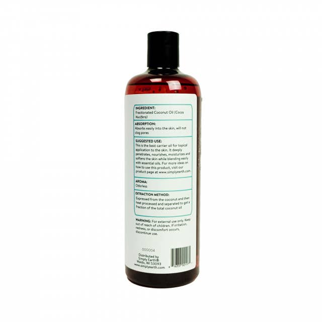 Simply Earth - Wholesale Bath/Body Oil - Fractionated Coconut Oil (16oz)1
