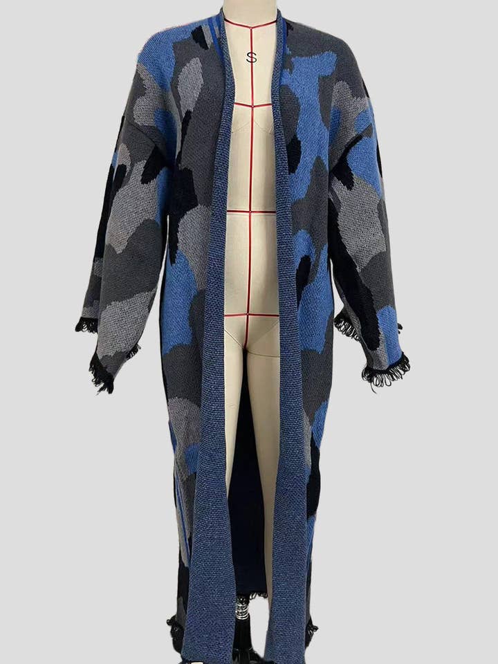 Mccolin - Wholesale Poncho - Women's - Statement Striped Pattern Poncho3