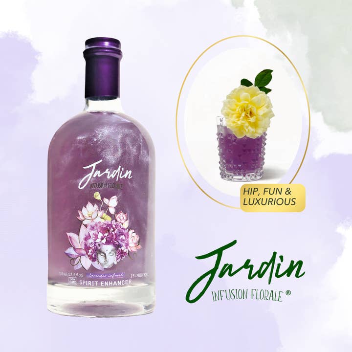 Jardin Infusion Florale - Vente Mélange/sirop pour cocktails - Mélangeur à la lavande JARDIN PREMIUM pour cocktails et mocktails3