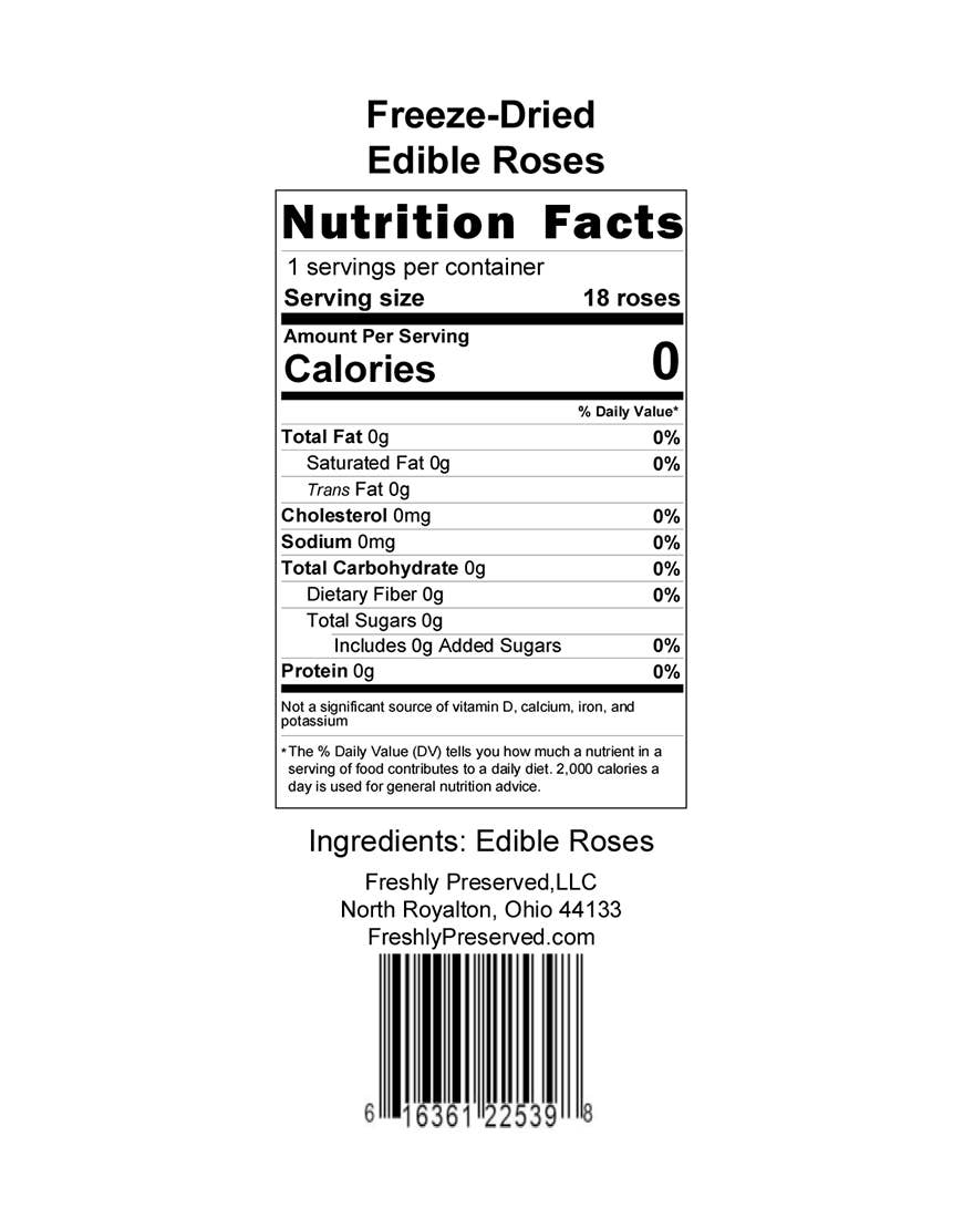 Freshly Preserved - Wholesale Dried/Pressed Flowers - Freeze-dried Edible Roses and Flower Petals4