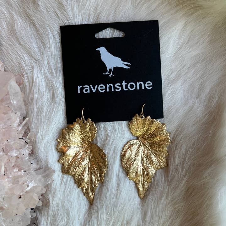 The Begonia Leaf Earrings for wholesale by Ravenstone