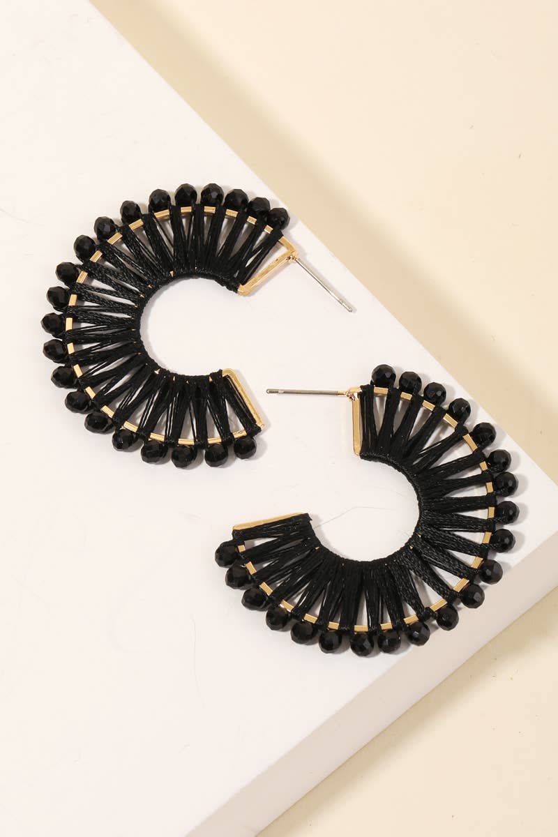 Anarchy Street - Wholesale Hoop earrings - Bead Threaded Hoop Earrings1