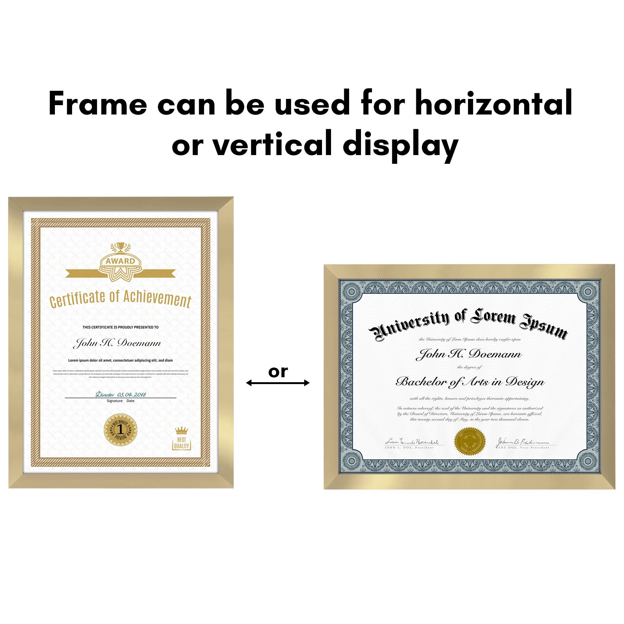 Americanflat - Wholesale Picture Frame - Americanflat 5 Pack Picture Frames With Mat Plexiglass Cover135