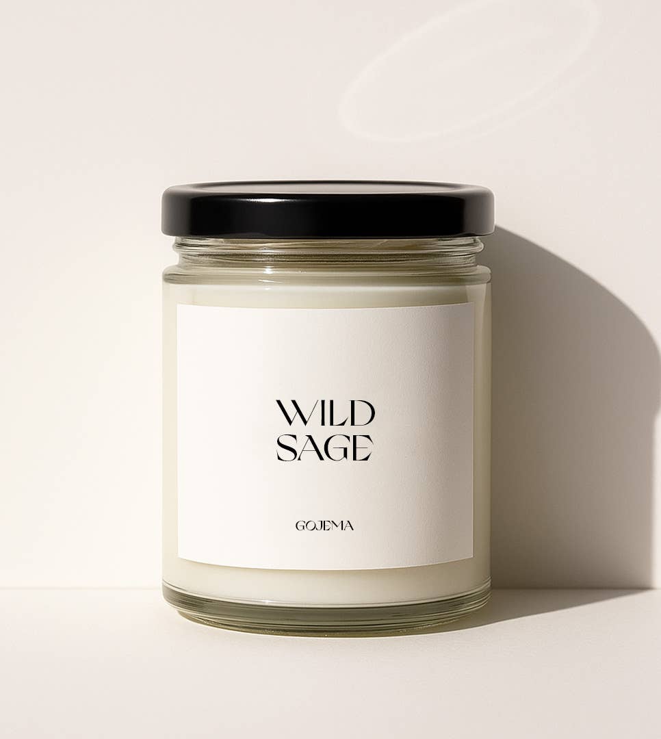 Gojema - Wholesale Jar/Filled Candle - Wild Sage - Classic Soy Candle