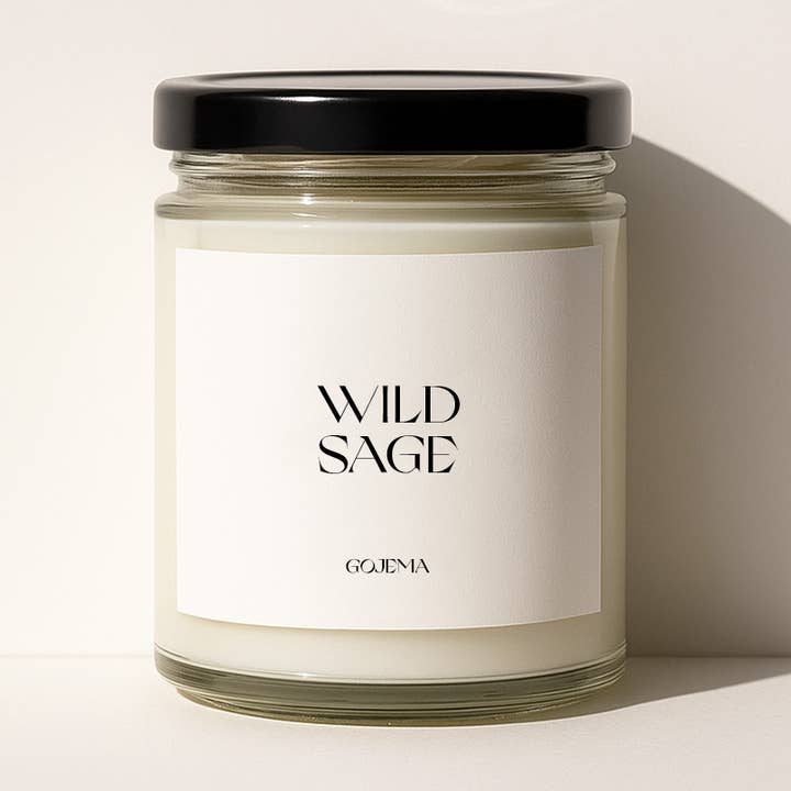 Gojema - Wholesale Jar/Filled Candle - Wild Sage - Classic Soy Candle0
