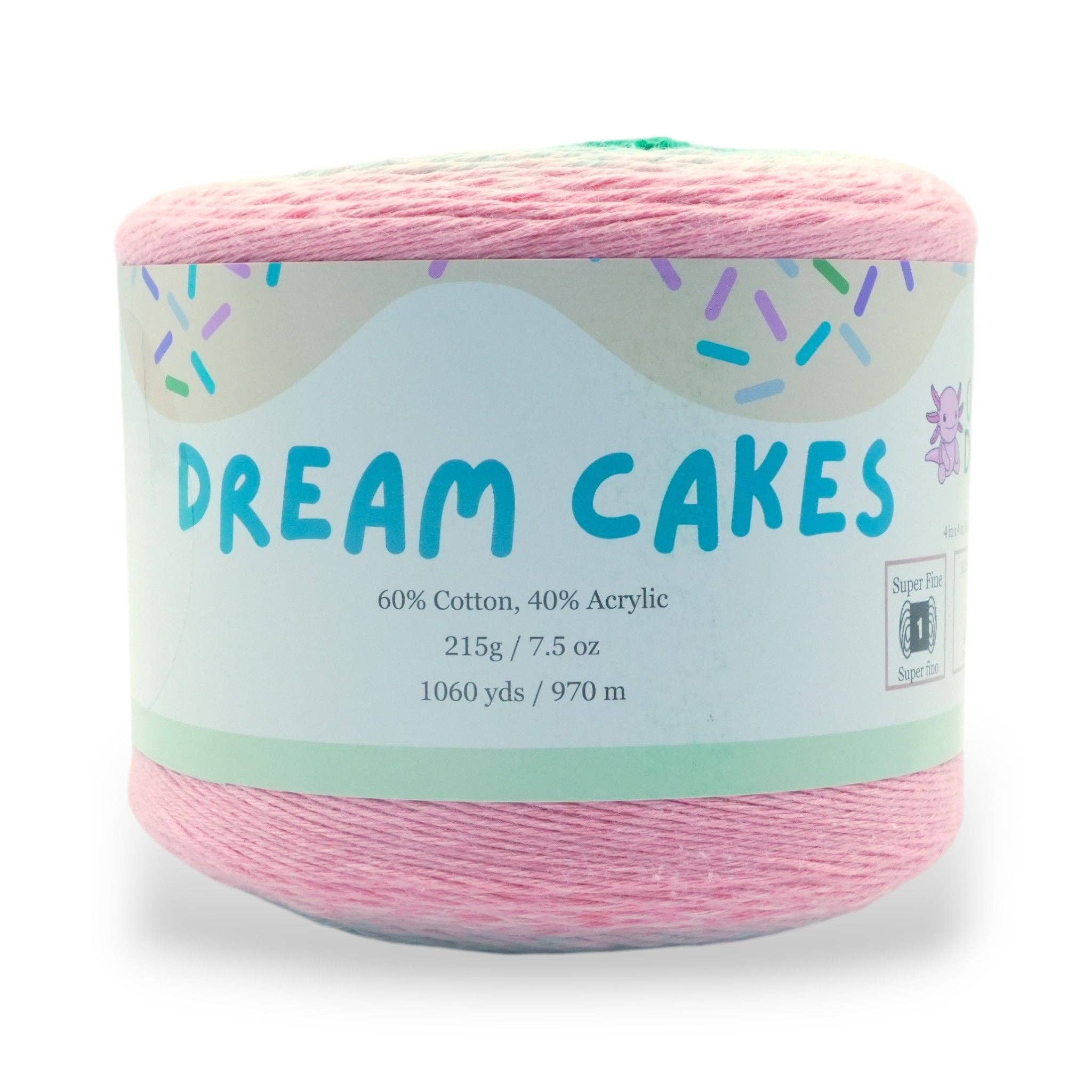Okey Dokeys - Wholesale Yarn - 1060 Yards Gradient Cake Yarn - #1 Super Fine Cotton Acrylic Yarn40