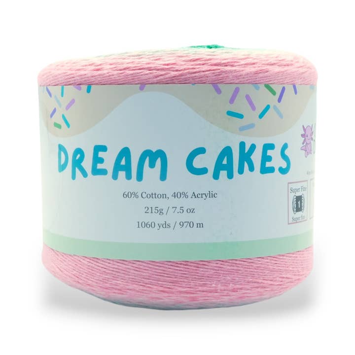 Okey Dokeys - Wholesale Yarn - 1060 Yards Gradient Cake Yarn - #1 Super Fine Cotton Acrylic Yarn40