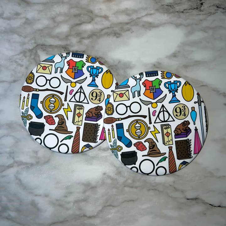 Magical Coasters (Set of 2) for wholesale by Knight Owl Design