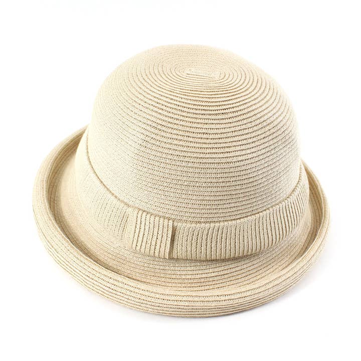 Pretty Persuasions - Vente Chapeau de paille – femme - Chapeau melon en paille H240170