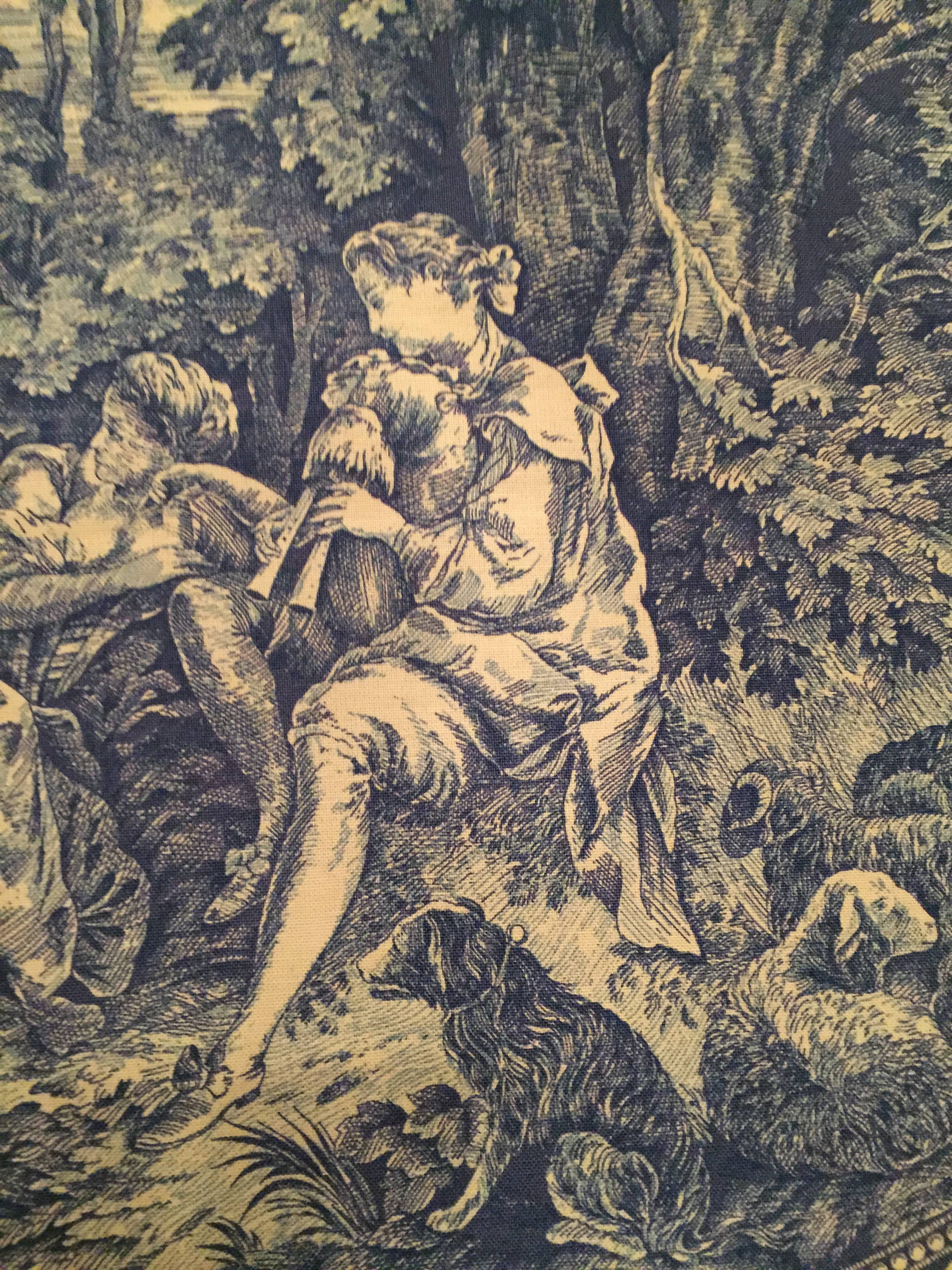 Haoshi by Luxetera - Wholesale Valance - Clive Christian fabric Blue/Ivory6