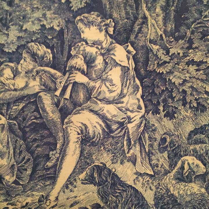 Haoshi by Luxetera - Wholesale Valance - Clive Christian fabric Blue/Ivory6