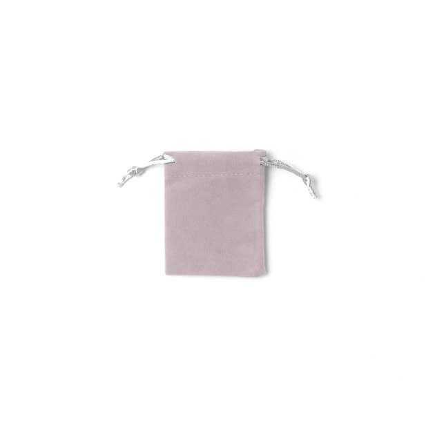 Inca UK - Wholesale Gift Bag - 8.5x7cm. Grey Flocked Velvet Pouch