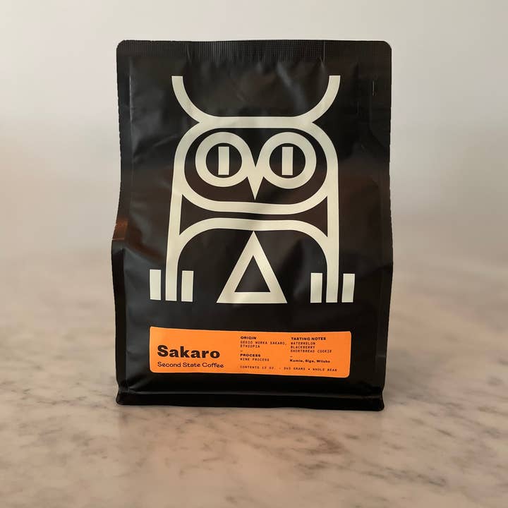 Sakaro Coffee 12 oz for wholesale by Second State Coffee