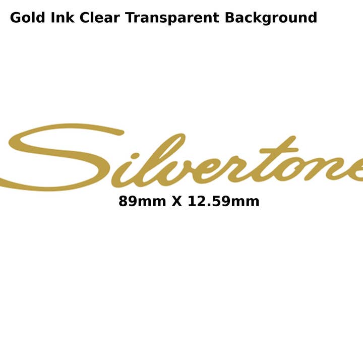 Silvertone Gitarrenaufkleber Waterslide Decal 306B für den Großhandel von Luthier decals