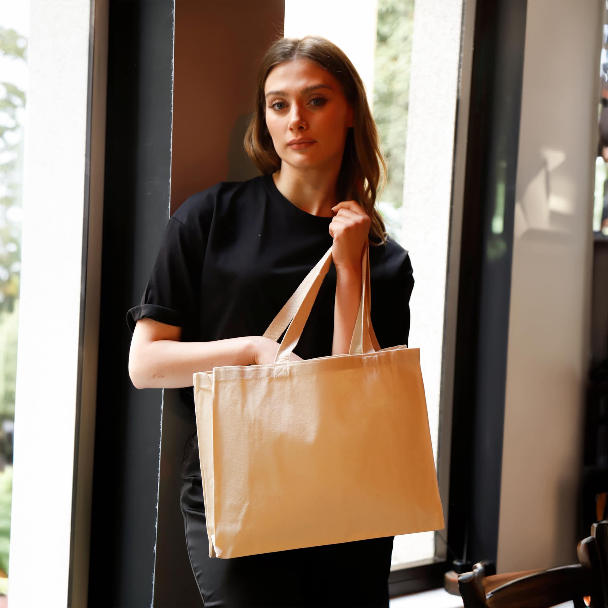 TBF - Wholesale Tote Bag - Unisex - TBF Horizontal Canvas Tote - TF2752