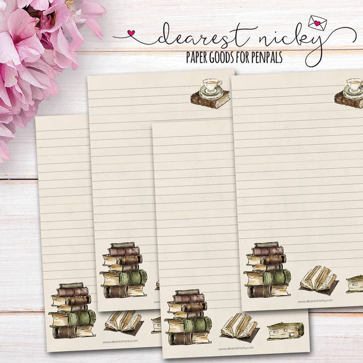 Libri e carta da scrivere per lettere da tè per la vendita all'ingrosso da parte di Dearest Nicky