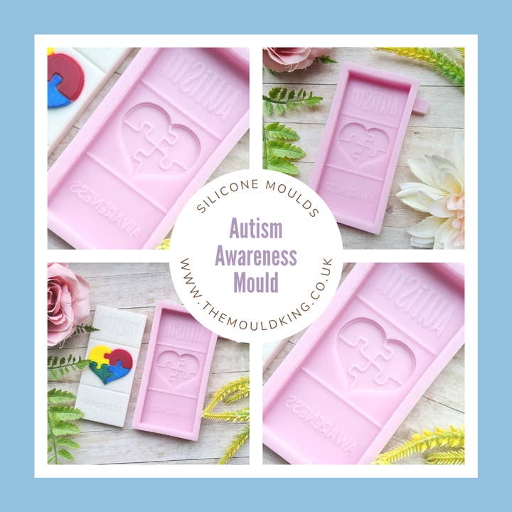 The Mould King - Wholesale Craft Supplies - Autism Awareness Autistic Wax Melt Silicone Mould